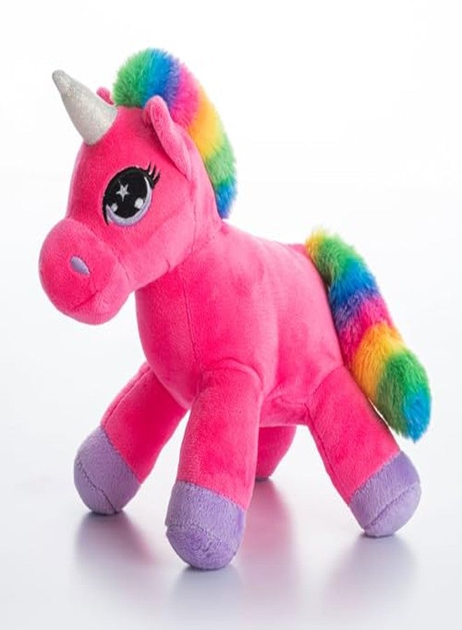 Dimpy Stuff Unicorn Soft Toy - Unicorn 24cm (9") - Huggably Soft Comfort Plush Nursery Decor All Ages - Image 3